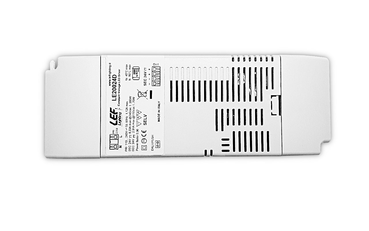 LEF Alimentatore led Lef LE7524E-tensione costante-75W 24Vdc IP20